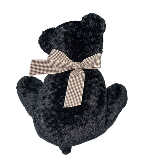 Vintage Mary Meyer Plush Black Bear Flip Flops Stuffed Animal Shower Nursery 14" - Picture 9 of 11
